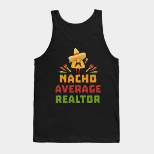 Funny Nacho Average Realtor Cinco De Mayo Real Estate Agent Tank Top